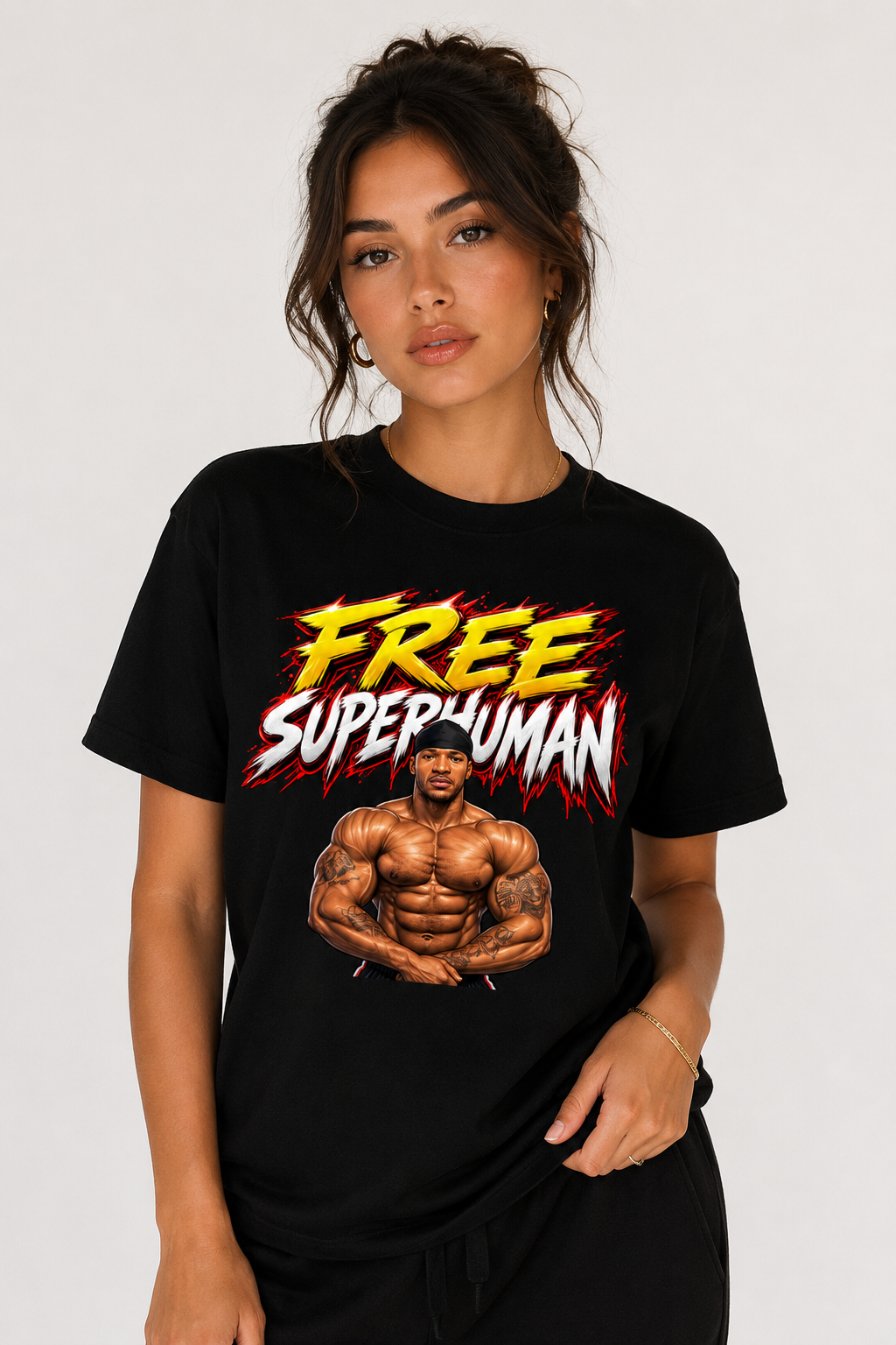 FREE SUPER HUMAN T-SHIRT